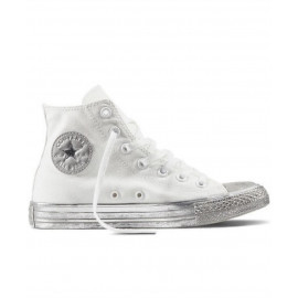 Converse Sneakers Ctas Hi 156769C Bianco Argento