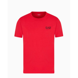 ARMANI EA7 T-shirt girocollo Logo Series in cotone 8NPT18 Rosso