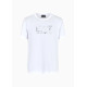 ARMANI EA7 T-Shirt girocollo Lux Identity in cotone 3DPT71 Bianco