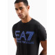 ARMANI EA7 T-Shirt Logo Series in cotone stretch 3DPT37 Nero