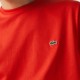 Lacoste T-shirt a girocollo in jersey di cotone Pima tinta unita TH6709 Aragosta