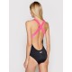 EA7 Bikini Donna Intero con logo 911140 Nero/Pink Fluo