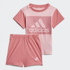 ADIDAS COMPLETO ESSENTIALS TEE AND SHORTS GN3927 PINK